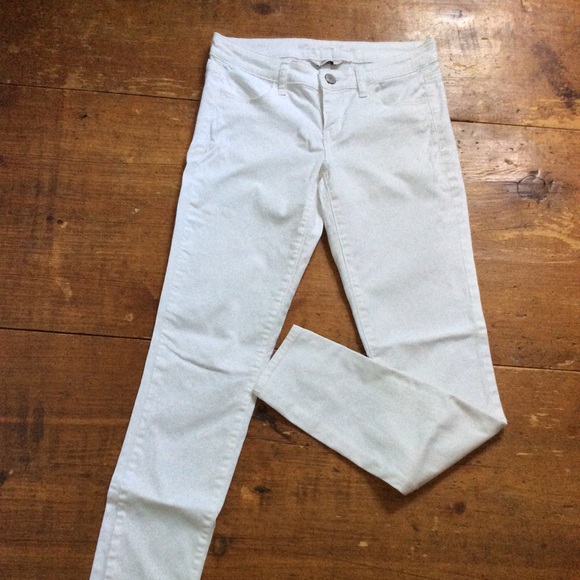American Eagle White Jean Jeggings Size 4 Stretch - Picture 1 of 4